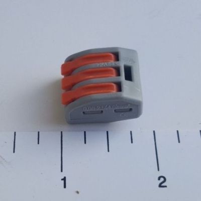 100 Pack XFITTING 222 Reusable Terminal Block Lever Home Wire Connector - 3 Way 