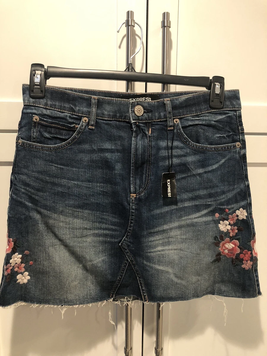 Express 2025 denim skirt