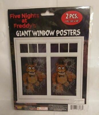 FIVE NIGHTS AT FREDDY'S GIANT WINDOW POSTERS 2CT 30 X 48 EACH