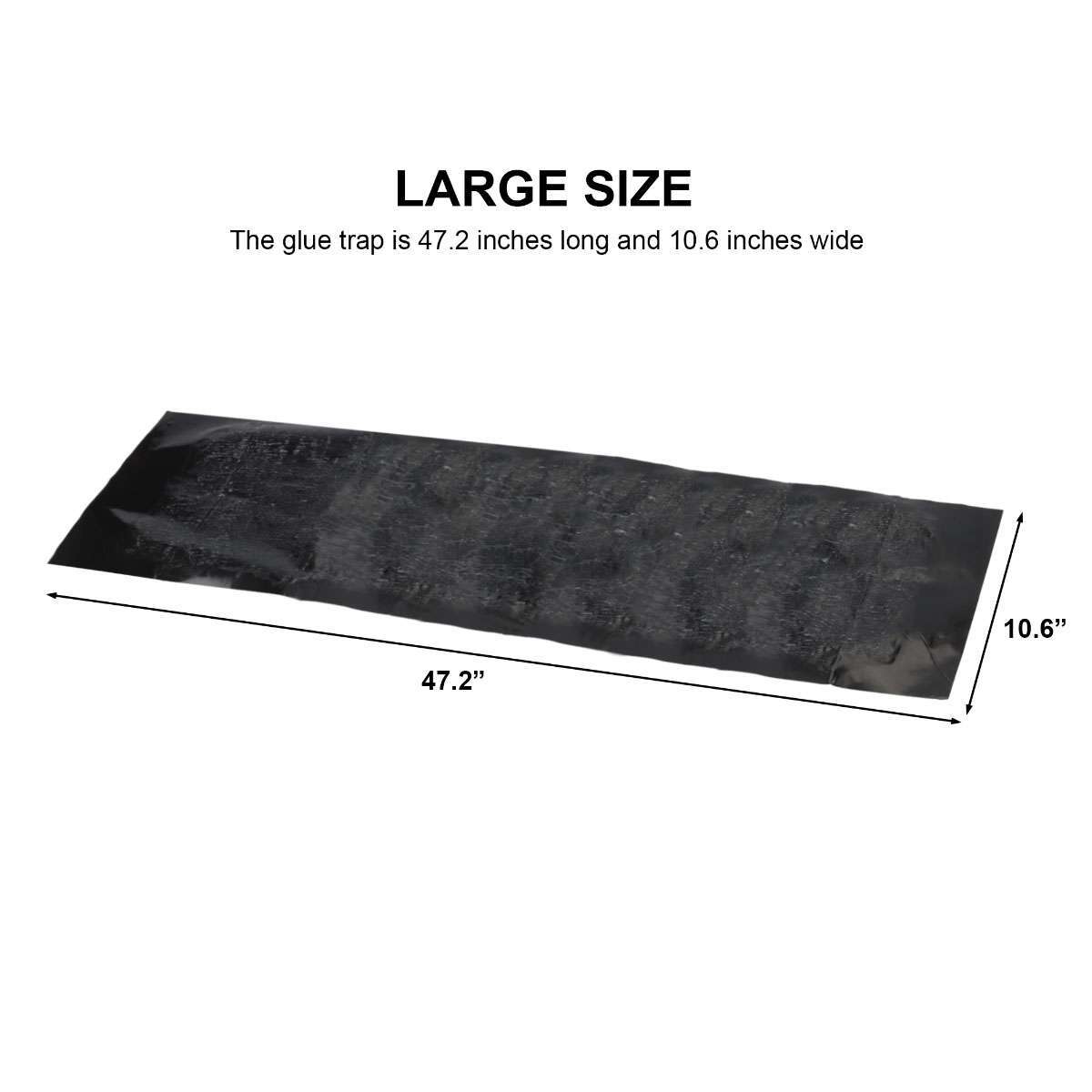 3-Pack Large Mouse Glue Traps - Super Sticky Rodent Catcher Boards For Indoor Home Use