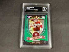 2021 PANINI PRIZM DRAFT MAC JONES #170 ROOKIE CRUSADE GREEN PRIZMS GMA 10 GEM MT