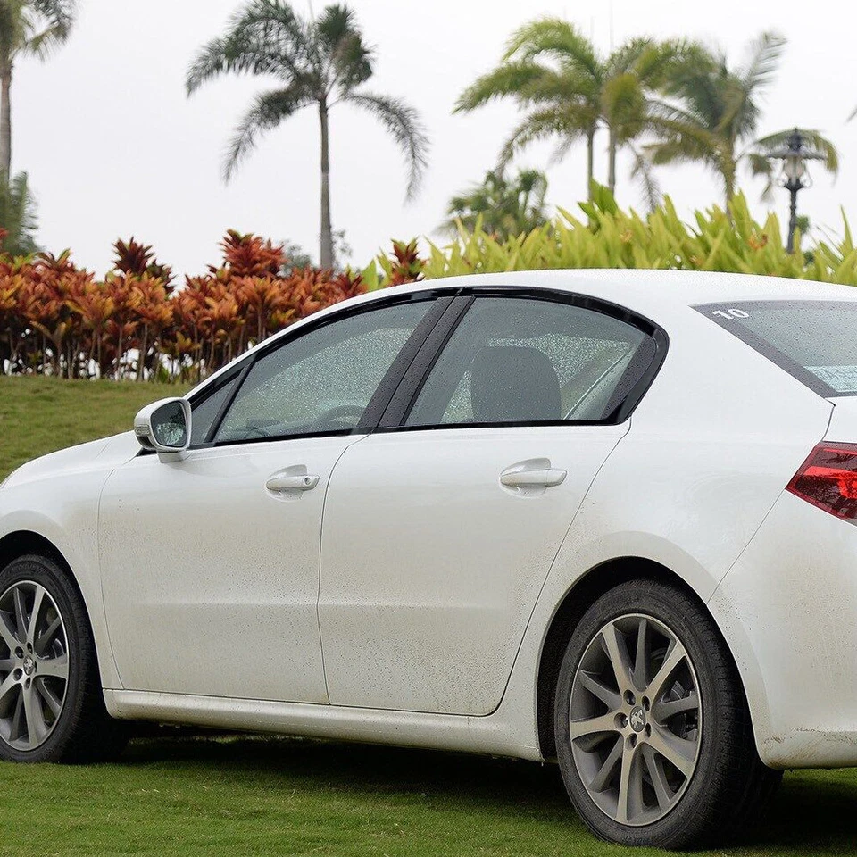 Glossy Black Chrome Delete Window Trims For Peugeot 508 2011-2017 — 第 4/4 张图片