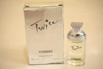 Iceberg Twice Eau de Toilette Splash Miniature 4.5 ml  0.17 oz for Women Vintage
