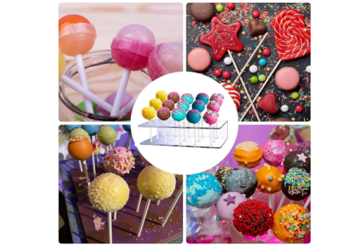 Cake Pop Sticks Wrappers Kit Display Stand Lollipop Holder Wedding Birthday 2 Pc - Picture 4 of 8