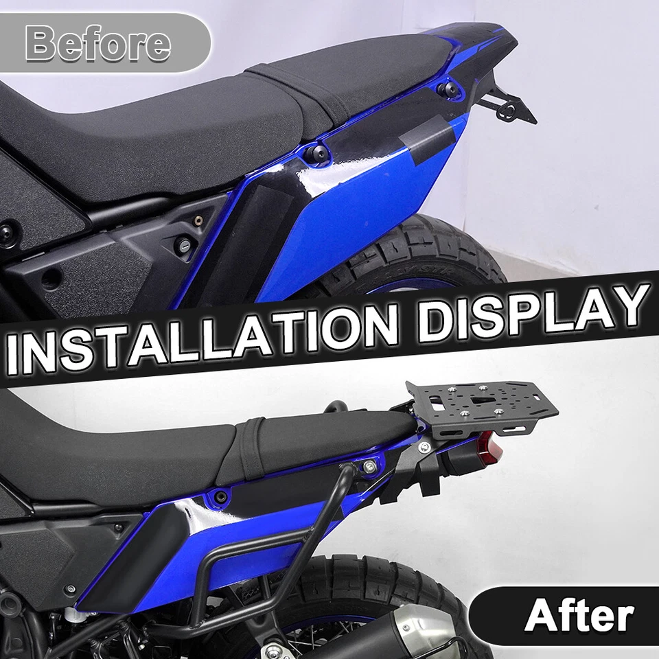 Portaequipajes trasero y protector de barra de choque apto para Yamaha Tenere 700 XTZ690 2019-2024 Foto 4 de 4