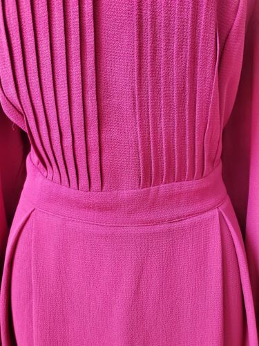 SHELN Curve Women's Red Elastane Round Neck Long Sleeve Long Maxi Dress Size L - Picture 3 of 15