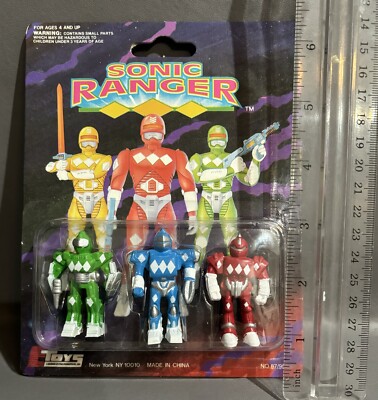 Sonic Ranger 10” Figure / ソニックレンジャー Sonic Ranger Action Figures by Soma (1994) Sealed Power Ranger