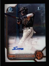 ALEXANDER SUAREZ 2022 BOWMAN CHROME ON CARD ROOKIE AUTOGRAPH AUTO RC BC7084