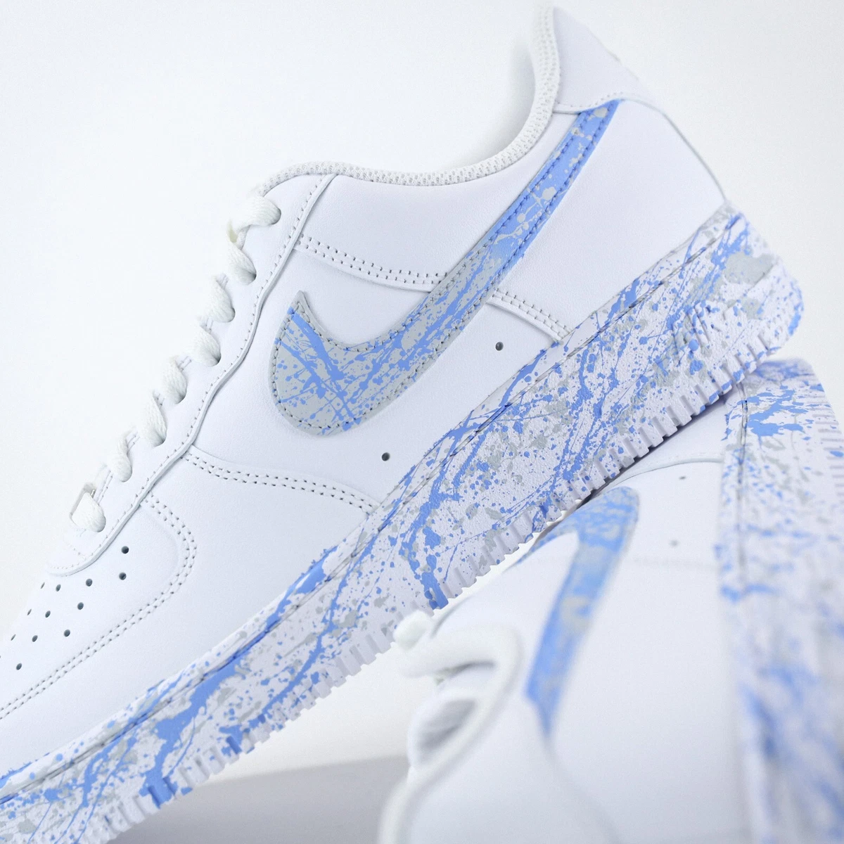 Blue Gray Air Force 1 Custom Nike Air Force 1 Blue Gray 