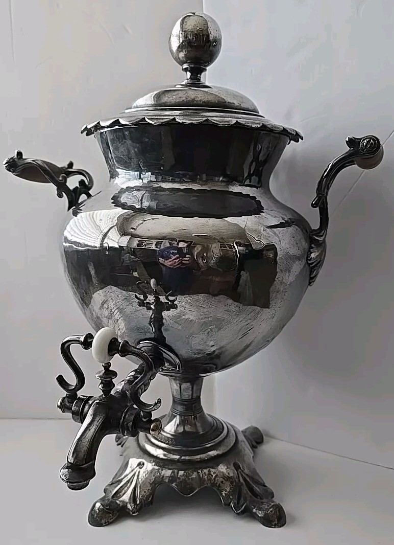 Large Silver Plated Samovar 18