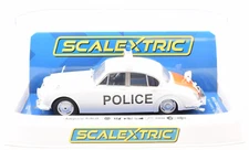 Scalextric Jaguar Mk II - Police Car DPR W/ Lights 1/32 Scale Slot Car C4420
