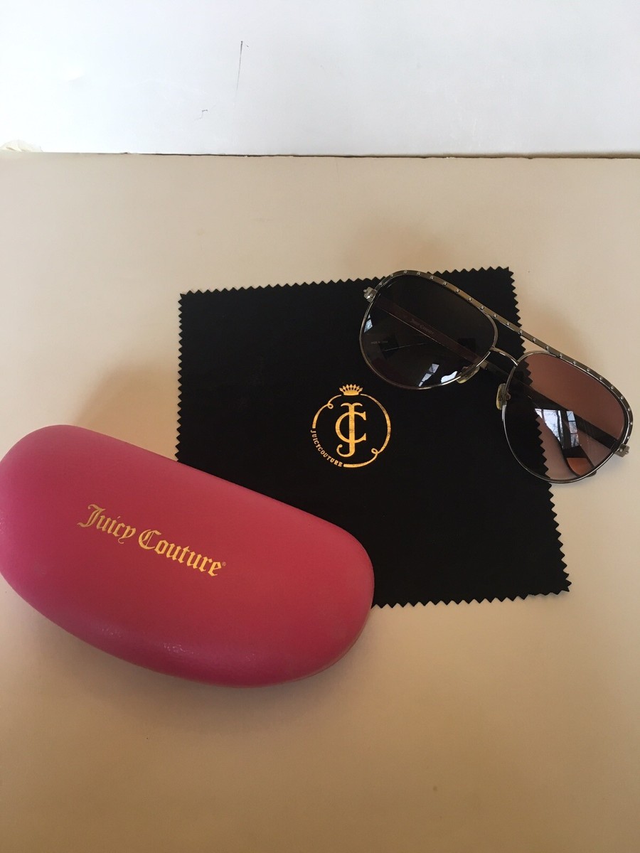 Rare Authentic Juicy Couture Aviator Sunglasses With Pink  display picture 2