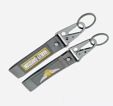 Harley Davidson Black Double Sided key chain Key Chain Fob Ring Laynard Belt