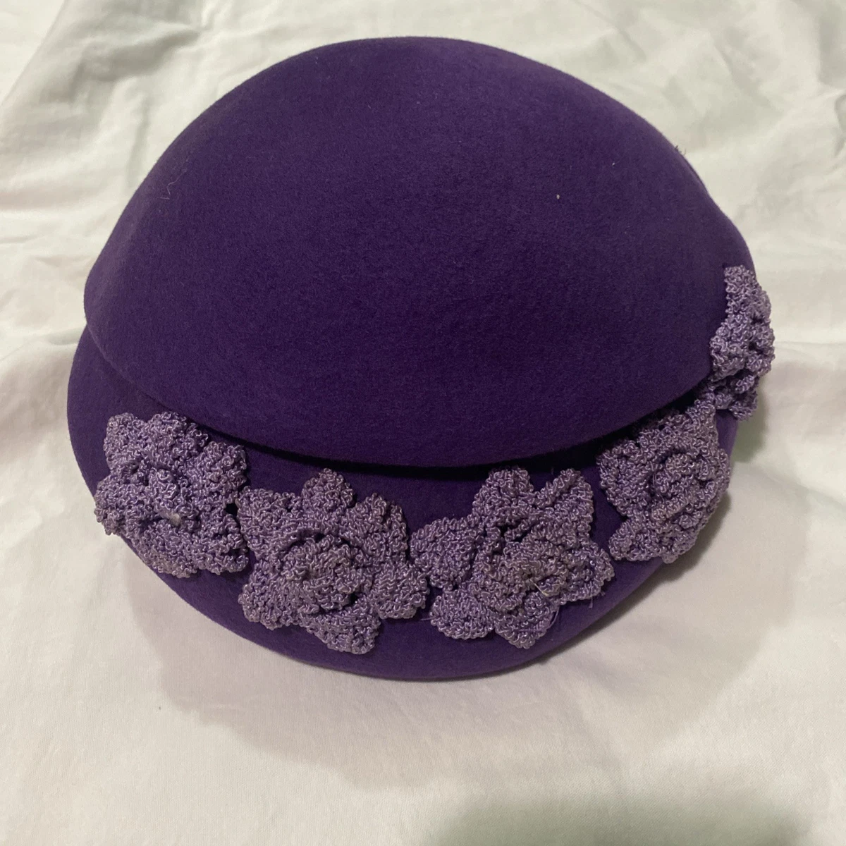 100% Wool Purple Vintage Hats for Women for sale | eBay display picture 1