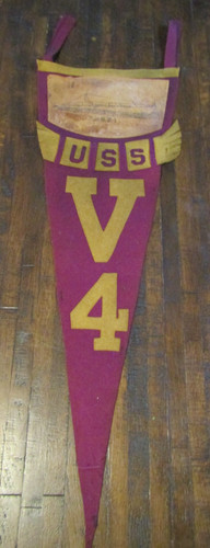 VINTAGE RARE WWII USS V4 ARGONAUT SUBMARINE FELT PENNANT