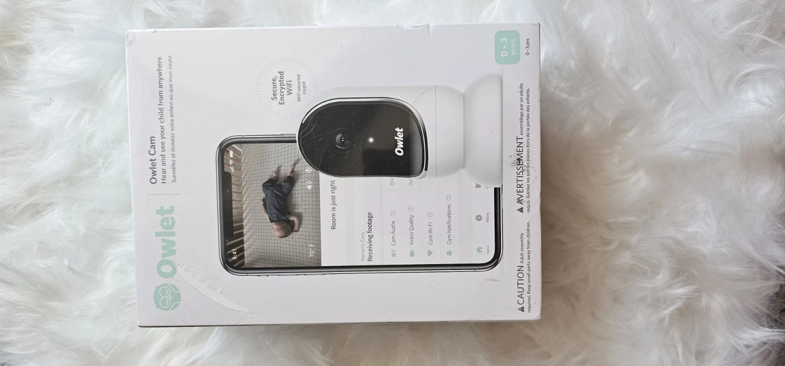 Owlet Cam Smart Video Baby Monitor with Video Camera and Audio - Secure WiFi,...