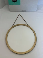 Chalk Couture Boutique Round Gold Framed White Board 10 inch Retired New in Box