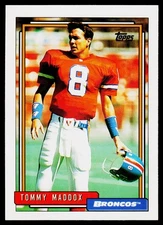 Tommy Maddox, 1992 Topps, #686, Denver Broncos, RC