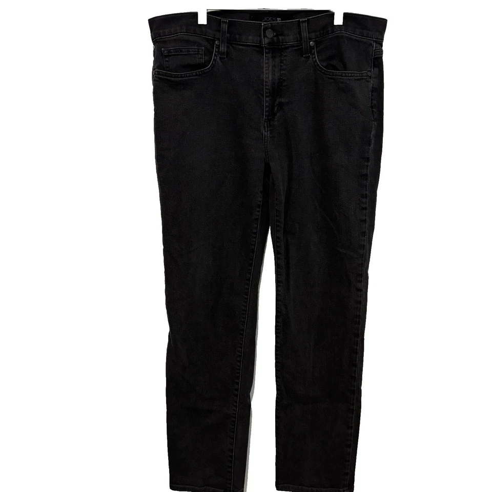 Pantalones de mezclilla negros de pierna recta JOE'S 34 x 28 elásticos trabajo escuela universidad Foto 3 de 4