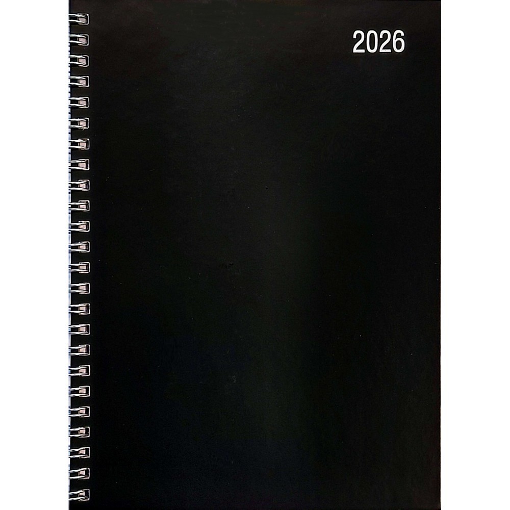 Morgan’s Direct Executive Edition A5 Diary Week To View Wiro Binding 2026 Black