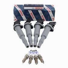 Bosch 4 Ignition Coil 4 OE Fine Wire Iridium Spark Plug Kit For F22 F23 F30 L4