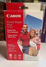 Canon 4x6 Photo Paper Plus Glossy 120 Sheets for inkjet