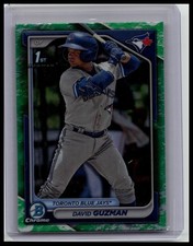 2024 Bowman #BCP-114 David Guzman Chrome Prospects Aqua Shimmer Refractors #/125