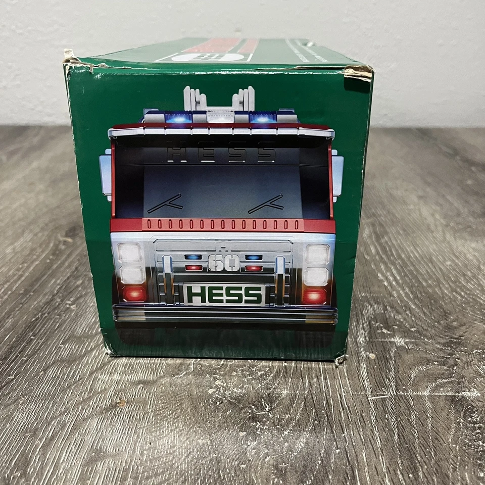 Hess 2024 Fire Truck w/ Car & Motorcycle 60th Anniversary NEW IN BOX - Image 3 of 4