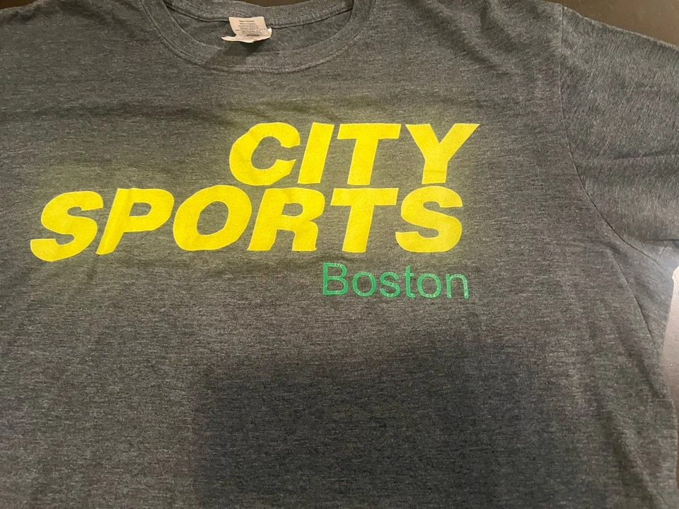Camiseta City Sports Boston masculina XL cinza manga curta - Imagem 2 de 4