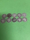 Barber Dimes - 90% Silver - (Lot of Ten) Full Date Excellent Coins Random Years
