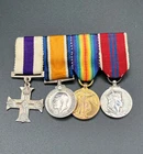 SPINK Miniature WW1 Medal Group - Military Cross, WW1 & 1953 Coronation