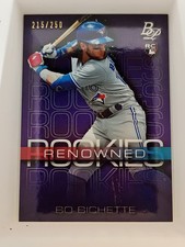 2020 Bowman Platinum Bo Bichette Renowned Rookies, Purple, RR-4, /250