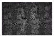 Faux Leather Hardboard Placemats, Set of 6 PU Table Mats, Easy to Clean, Heat...