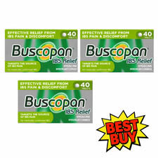 Buscopan IBS Relief 120 Tablets (6 Packs of 20) – Stomach Cramps IBS Pain Relief