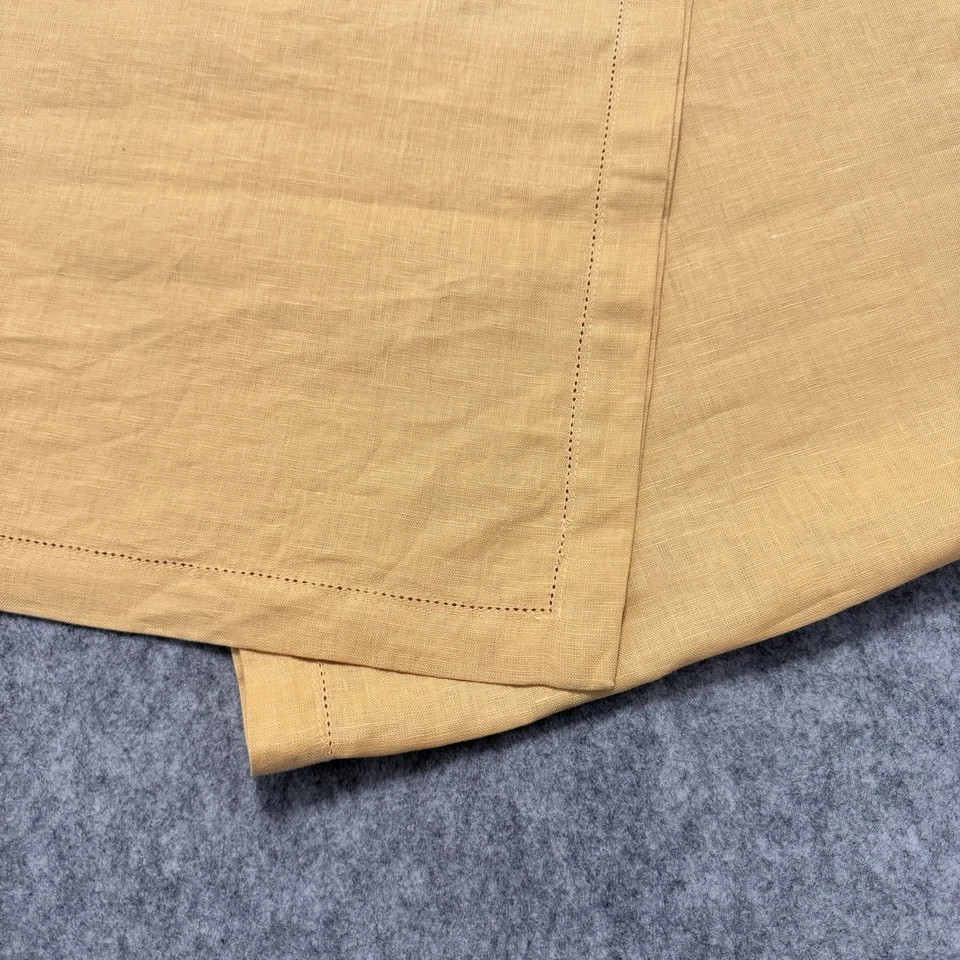 Pottery Barn Table Runner Golden Yellow Linen 16x108 Fall Holiday Colorful - Image 2 of 4