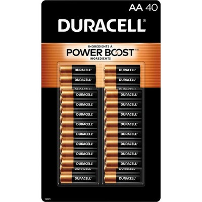 ORIGINAL Duracell Power Boost AA Battery Long Lasting All Purpose (40 Pack)