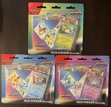 Pokemon TCG Prismatic Evolutions Tech Sticker Collection Set Lot Of 3 Sealed New