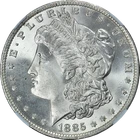 1885-O Morgan Silver Dollar CAC Sticker NGC MS66 Superb Eye Appeal Strong Str...