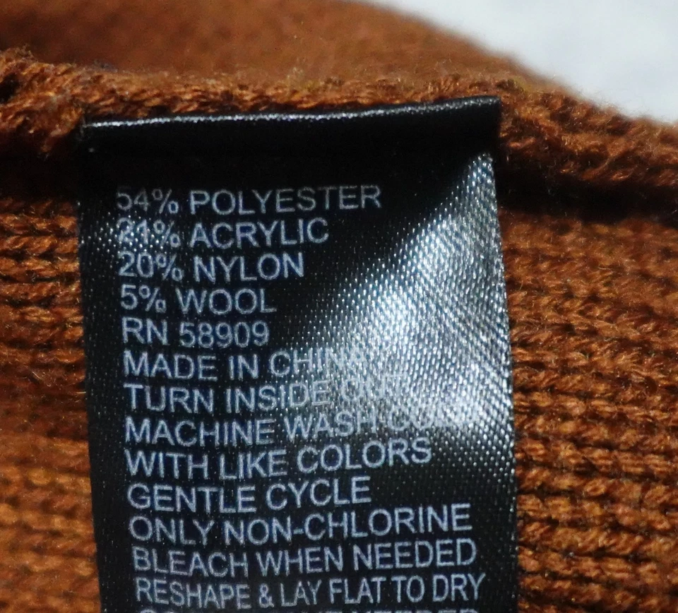 Preston & York Sweater Women's Large Brown Ribbed Knit Pullover - Image 3 of 4