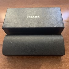PRADA Authentic Eyeglasses Sunglasses Optical Black Magnetic Case Box Preowned