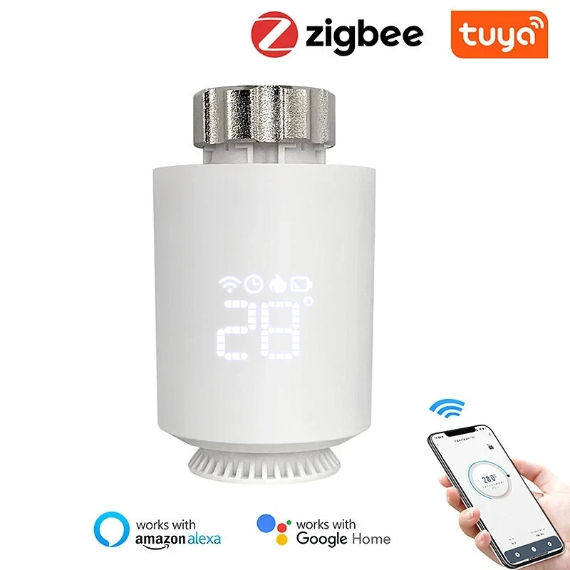 Tuya ZigBee 3.0 Smart TRV Radiator Thermostat Valve Alexa Google
Opens in a new window or tab