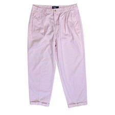 Vintage 90s Polo Ralph Lauren Pink Chino Pants Old Money Golf Y2K Easter 34x30