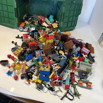 #ad #ad Vintage Mystery Box 14”by10” With J.Joe PartsHot Weels Disney Micro Etc $50.14