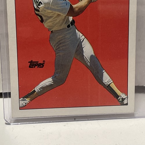 1988 Topps Baseball Mark McGwire 87 Record Breakers #3 Triangle Error Card - Picture 5 of 7