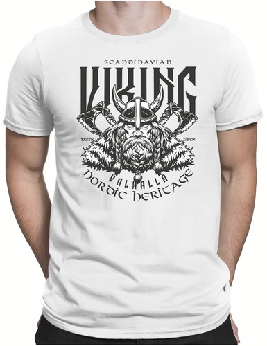 Viking Warrior | Camiseta divertida para hombre S a 4XL | Odin Valhalla Vikings Vikingos - Imagen 7 de 8