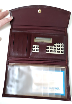 VTG Princess Gardner Cowhide Leather Slimline Trifold Wallet