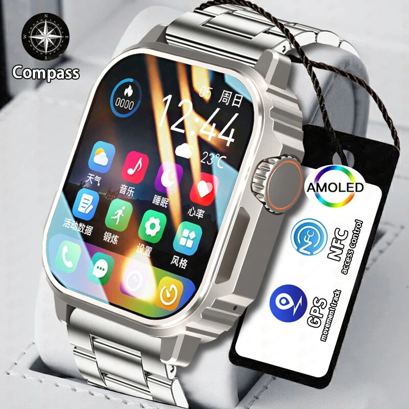 Outdoor Smart Watch Compass NFC GPS Sports Track Bluetooth Call Smartwatch  New