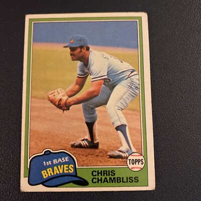 1981 Topps #155 Chris Chambliss  First Base  Atlanta   BRAVES