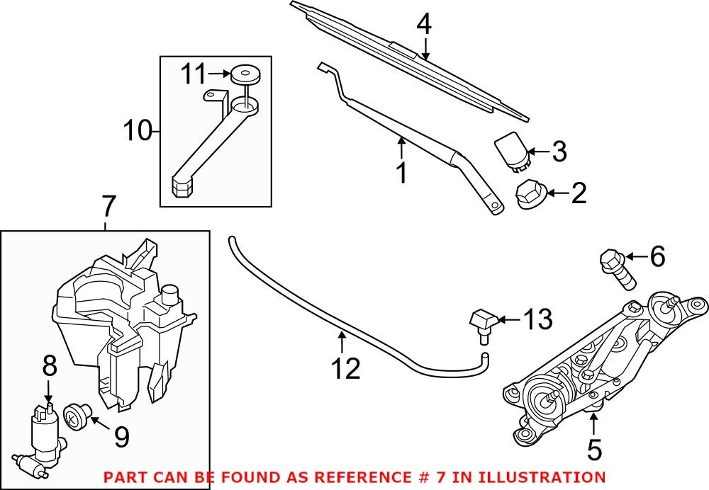Genuine OEM Washer Fluid Reservoir for Nissan Juke SL SV Nismo RS 2011