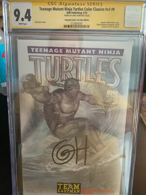 Teenage Mutant Ninja Turtles Color Classics #v3 #9 CGC 9.4 SS by Greg Horn